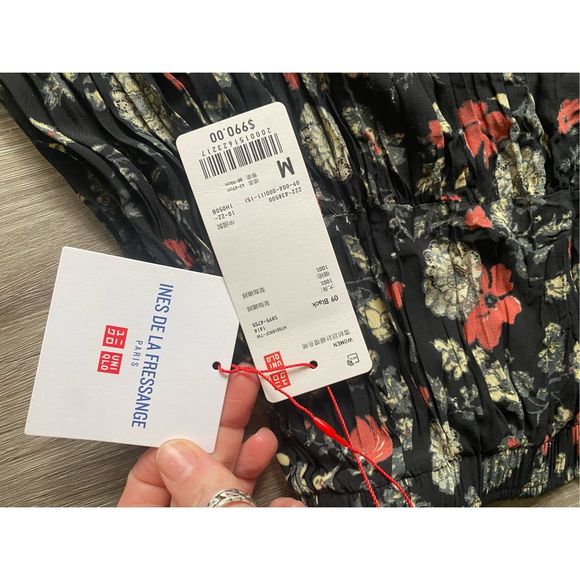 Uniqlo x Ines De La Fressange NWT Pleated Twist Skirt, Size Medium, MSRP $990 - Picture 7 of 11